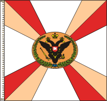полковое знамя. цвета по эскизу звегинцова