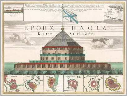 флаг кроншлота гравюра ок 1730-х